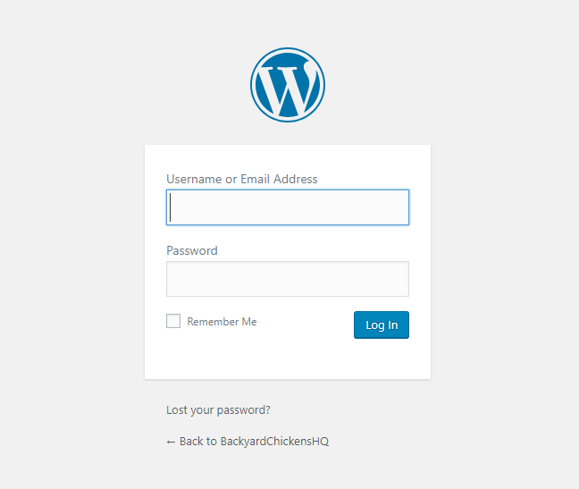 WordPress Login