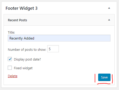 Footer Widget 3