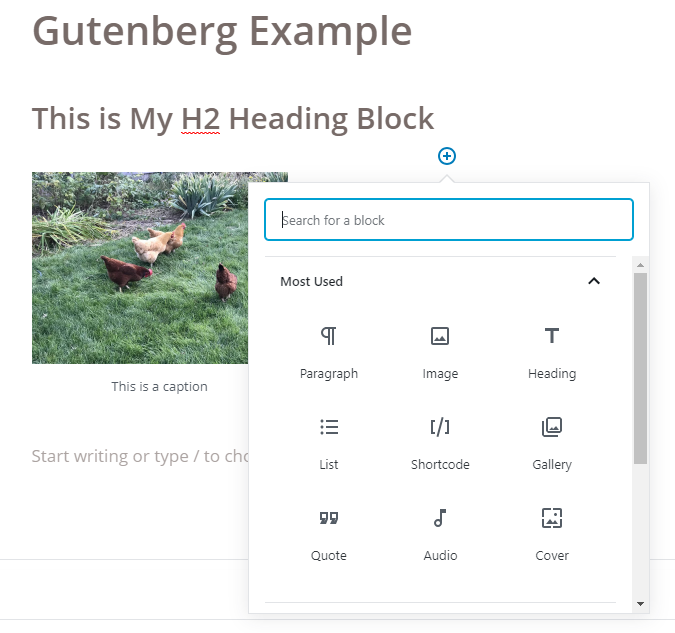 Gutenberg Example